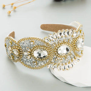 French Vintage Rhinestone Headband