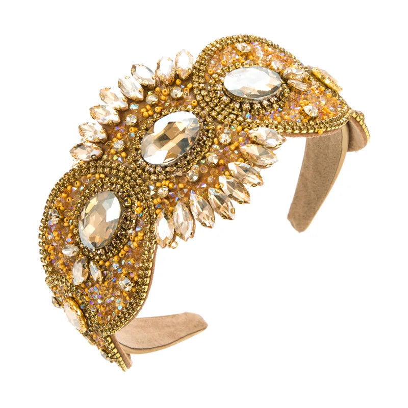 French Vintage Rhinestone Headband