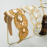 French Vintage Rhinestone Headband