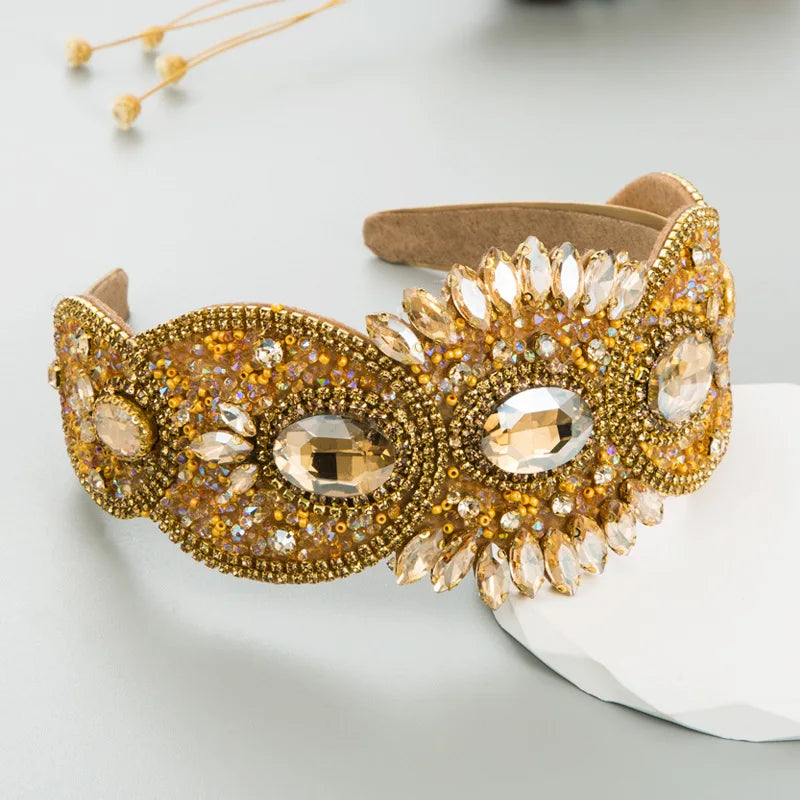 French Vintage Rhinestone Headband