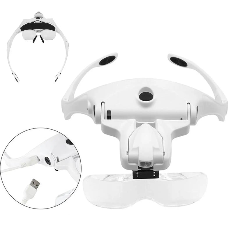 Headband Magnifying Glass Loupe Jewelry Watch Repair
