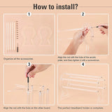 Clear Acrylic Headband Holder Organizer for Women and Girls