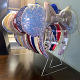Clear Headband Organizer Acrylic Hair Hoop Display Stand