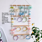 Wood Hair Band Holder Wall Door Hanging Organizer