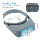 Headband Magnifier Binocular Magnifying 1.5X2X2.5X3.5X Loupe Glass Repair