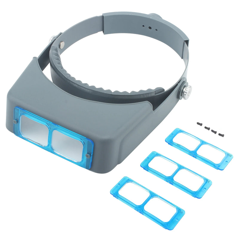 Headband Magnifier Binocular Magnifying 1.5X2X2.5X3.5X Loupe Glass Repair