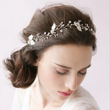 Bride Headpiece Tiara Hair Jewelry Crystal Pearl Bridal Wedding Hair Accessories