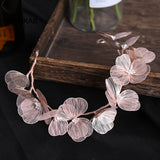 Flower Fairy Headband for Women Wedding Hair Accessories Girls Prom Headwear