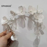Flower Fairy Headband for Women Wedding Hair Accessories Girls Prom Headwear