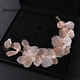 Flower Fairy Headband for Women Wedding Hair Accessories Girls Prom Headwear