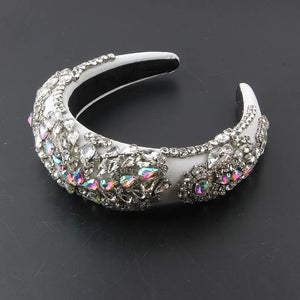 Exaggerated Baroque Rhinestone Hair Hoop for Women