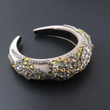 Exaggerated Baroque Rhinestone Hair Hoop for Women
