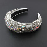 Exaggerated Baroque Rhinestone Hair Hoop for Women