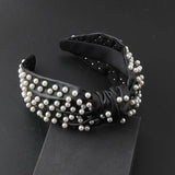 Leather Pearl Hair Hoop Women's Casual Hair Accessories