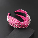 Leather Pearl Hair Hoop Women's Casual Hair Accessories
