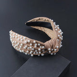 Leather Pearl Hair Hoop Women's Casual Hair Accessories
