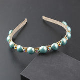 Small Rhinestone Pearls Hair Band, Street Shot Hair Accessory