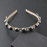 Small Rhinestone Pearls Hair Band, Street Shot Hair Accessory