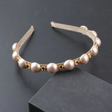 Small Rhinestone Pearls Hair Band, Street Shot Hair Accessory