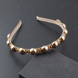 Small Rhinestone Pearls Hair Band, Street Shot Hair Accessory