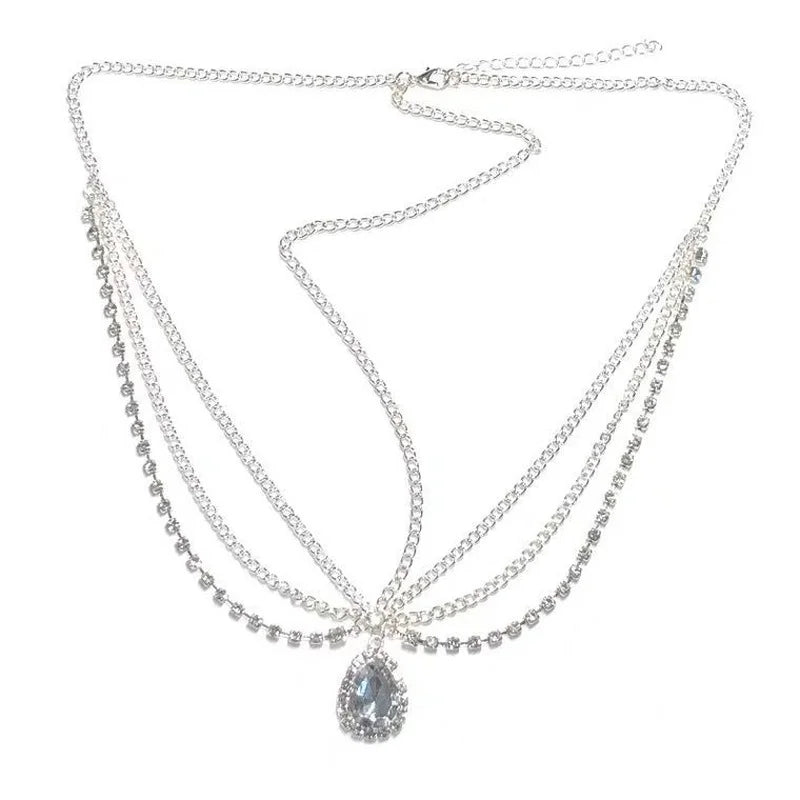 Bohemian Bride Headpiece Eyebrow Pendant Seaside Jewelry