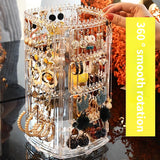 Rotating Jewelry Display Rack, Portable Jewelry Storage Box