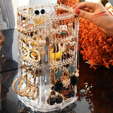 Rotating Jewelry Display Rack, Portable Jewelry Storage Box