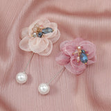 Headscarf Pearl Pins Clips Hijab Scarf Clips Muslim Brooch Pin