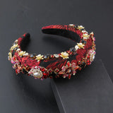 Baroque Rhinestone Headband Palace Thick Sponge Headband
