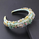 Baroque Rhinestone Headband Palace Thick Sponge Headband