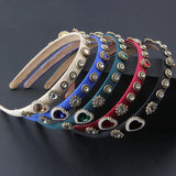 Small Rhinestone Peach Heart Headband Ladies Street Style Hair Accessory