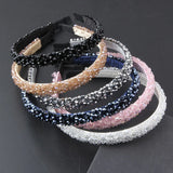 Crystal Braided Thin Hairband Prom Bridal Headwear 872