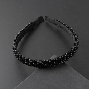 Crystal Braided Thin Hairband Prom Bridal Headwear 872
