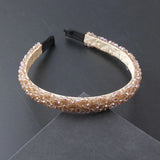 Crystal Braided Thin Hairband Prom Bridal Headwear 872