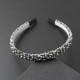 Crystal Braided Thin Hairband Prom Bridal Headwear 872