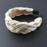 Braided Twist Headband Rhinestone Hairpin