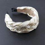 Braided Twist Headband Rhinestone Hairpin