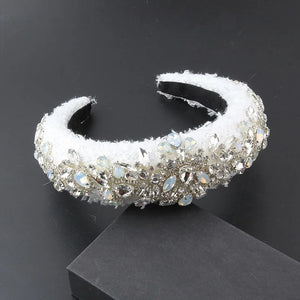 Baroque Rhinestone Hair Hoop Ladies Dance Party Hair Accessory
