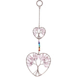 Tree of Life Hanging Ornament Reiki Crystal Stones Wall Art