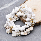 Healing Bracelet with Crystal Spacer Anxiety Natural Stone Men Women