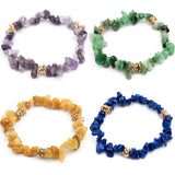 Healing Bracelet with Crystal Spacer Anxiety Natural Stone Men Women