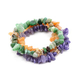Healing Bracelet with Crystal Spacer Anxiety Natural Stone Men Women