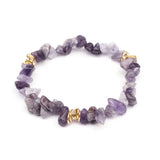 Healing Bracelet with Crystal Spacer Anxiety Natural Stone Men Women