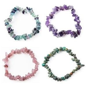 Healing Chakra Bracelet Natural Stone Women Stress Relief Reiki Yoga