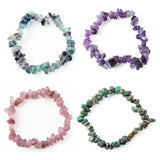 Healing Chakra Bracelet Natural Stone Women Stress Relief Reiki Yoga