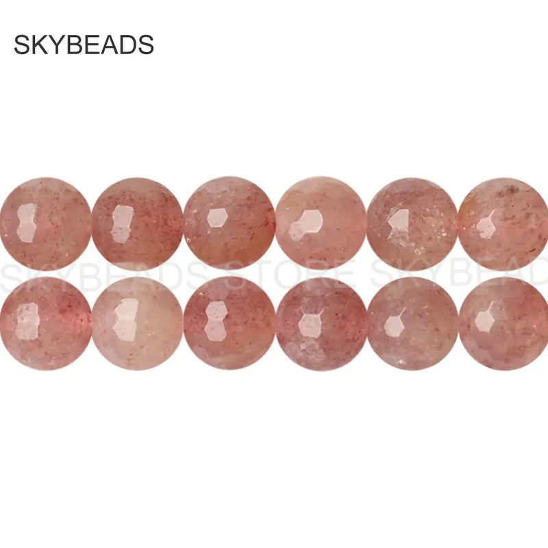 Strawberry Quartz Beads 6-10mm for DIY Jewelry