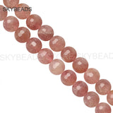 Strawberry Quartz Beads 6-10mm for DIY Jewelry