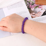 Gemstone Beaded Bracelet 8mm Round Beads Stretch Bracelet Jewelry