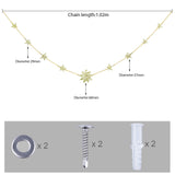 Sun Star Healing Crystal Stone Resin Hanging Ornament