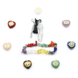 Chakra Heart Stones Bracelet & Quartz Necklace Set